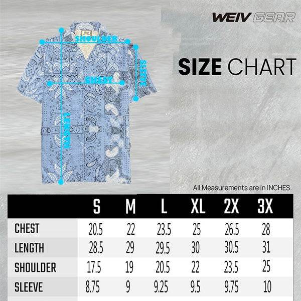 Mens Collared Print Button Down