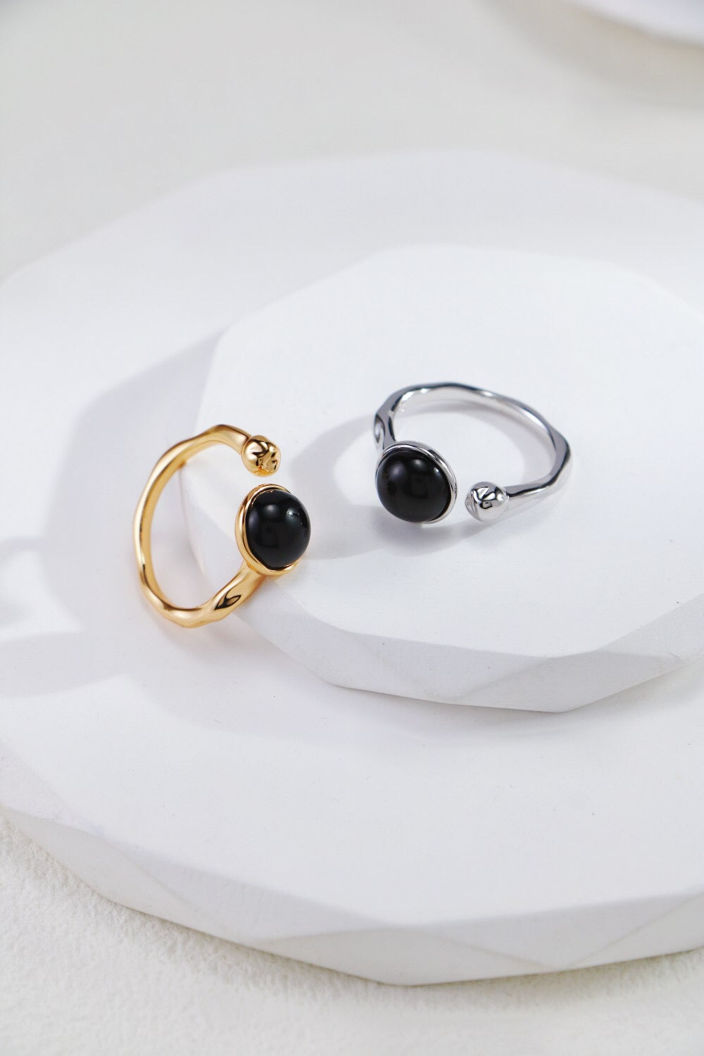 Black Onyx Open Ring-0