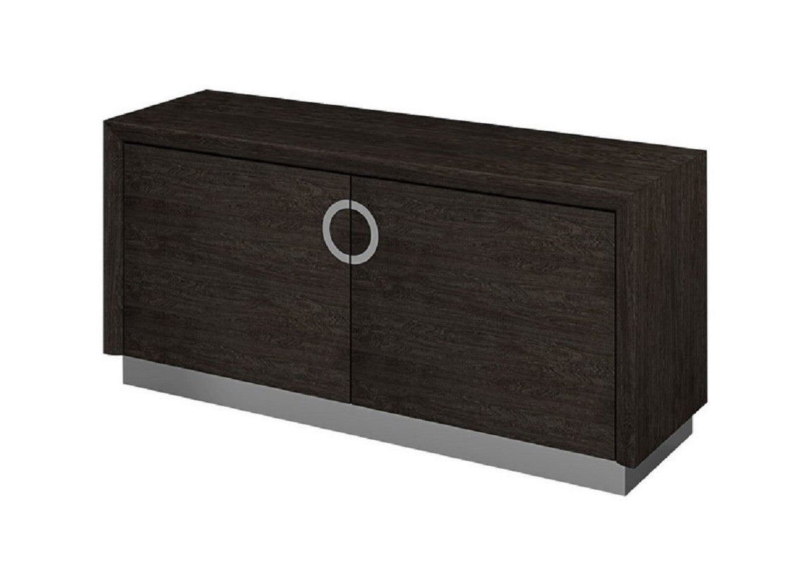 72" Gray Buffet Table with Two Doors-2