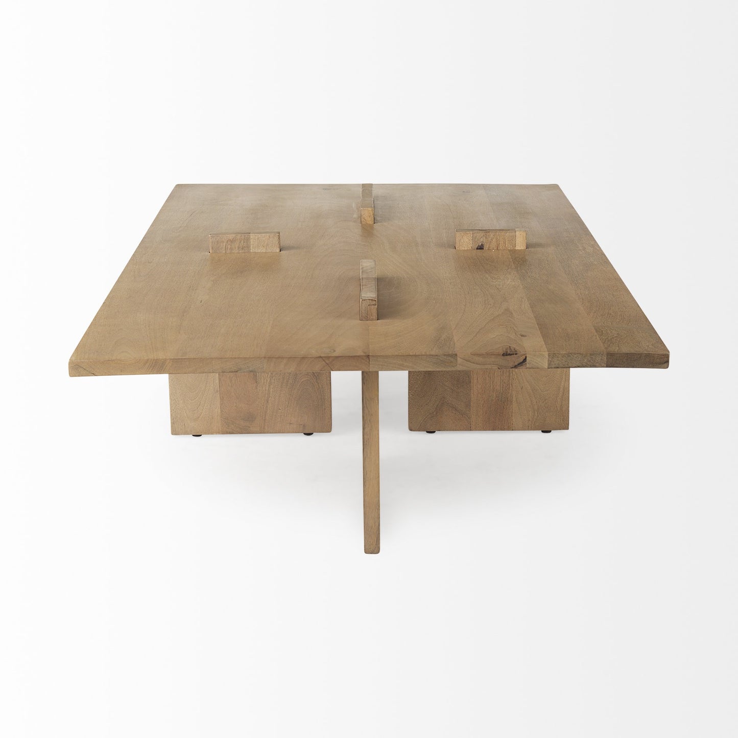 34" Natural Wood Coffee Table-3