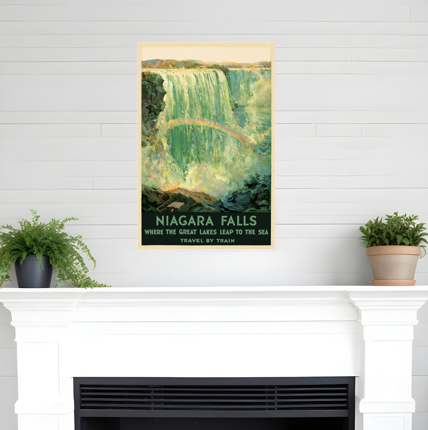 12" X 18" Niagra Falls New York C1920S Vintage Travel Poster Wall Art-3
