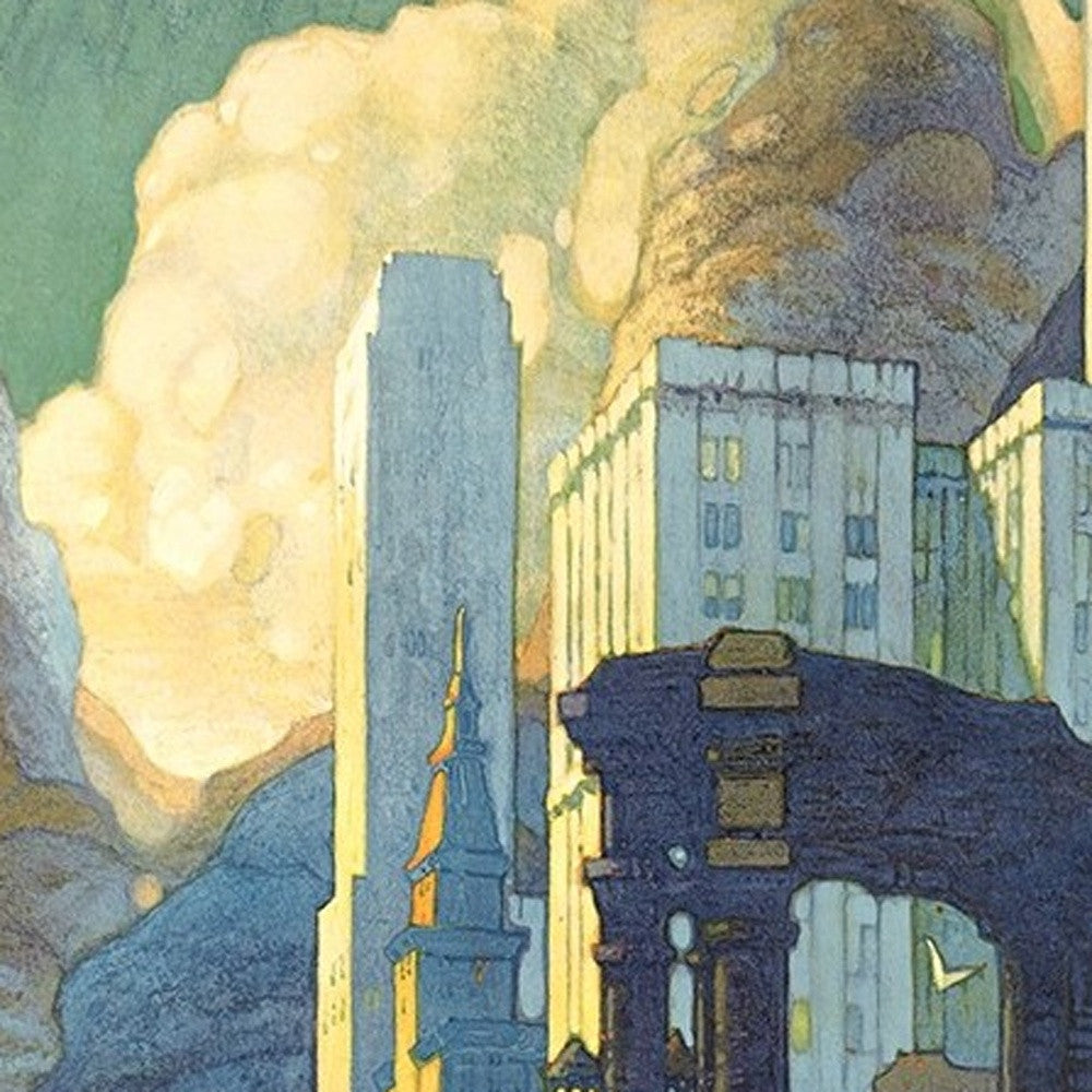 Vintage 1929 Chicago Vacation Travel Unframed Print Wall Art-3