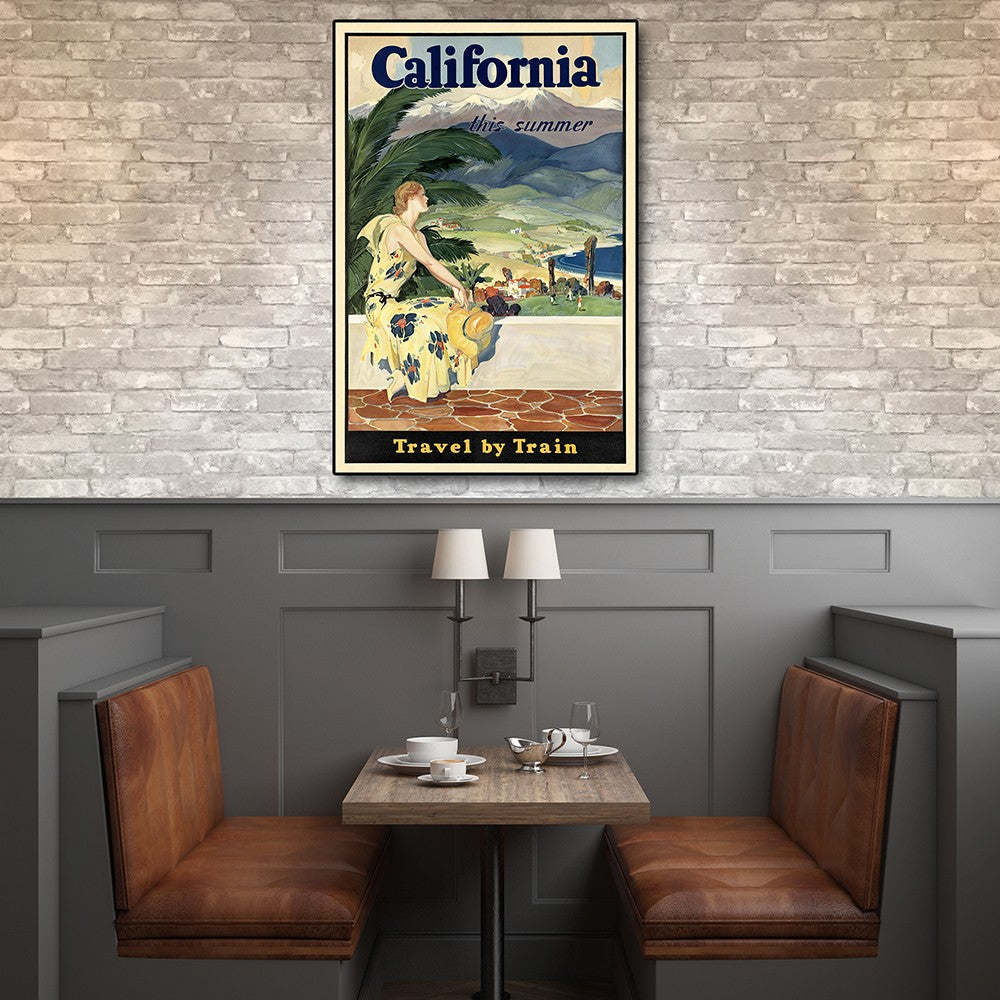 Vintage 1934 California Travel Unframed Print Wall Art-5