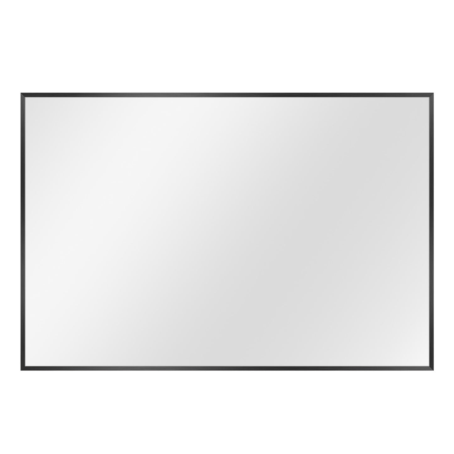 36" Black Metal Framed Accent Mirror-2