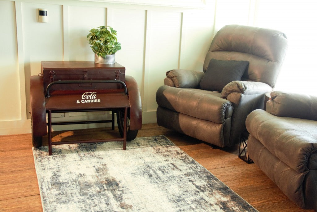 27" Maroon Steel End Table-4