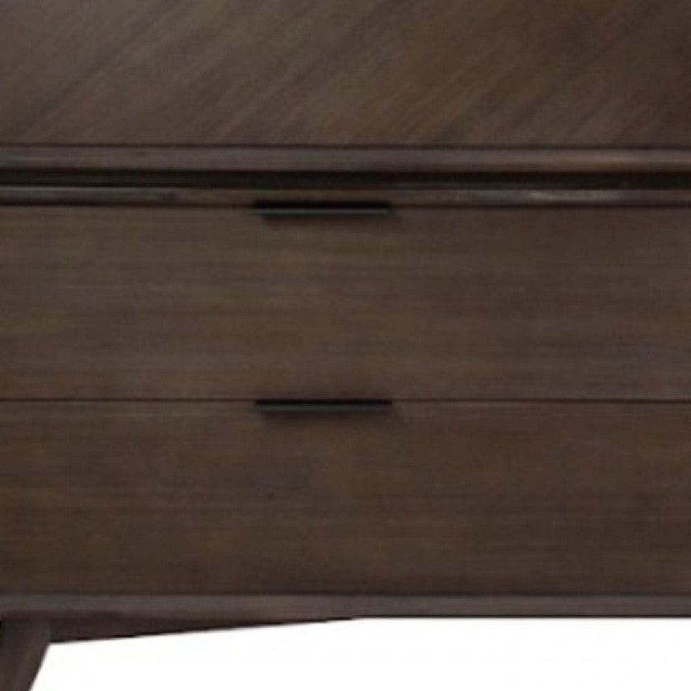 65" Acacia Solid Wood Six Drawer Double Dresser-3