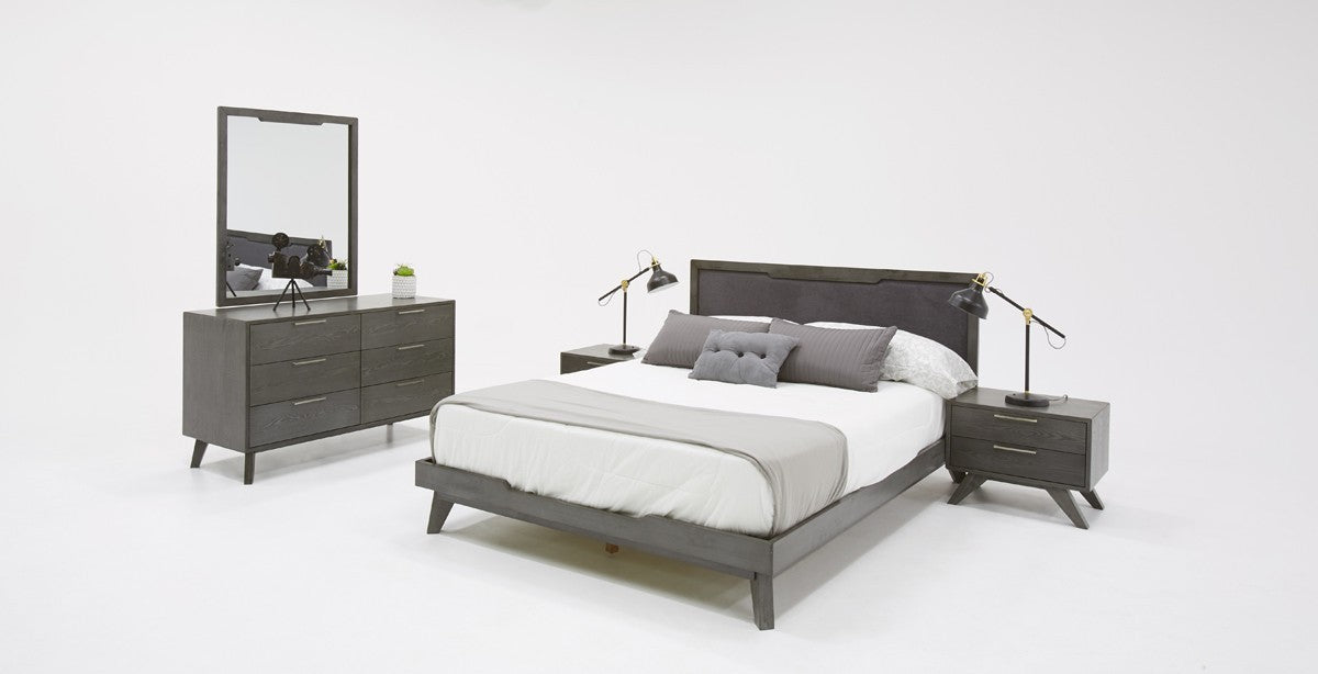 51" Grey Wash Solid Wood Six Drawer Double Dresser-4
