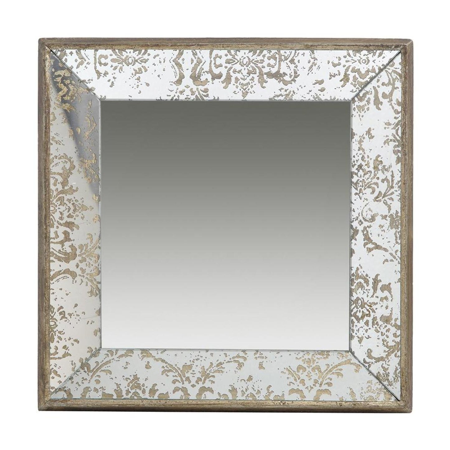 15" Square Vintage Style Wall Mounted Accent Mirror-1