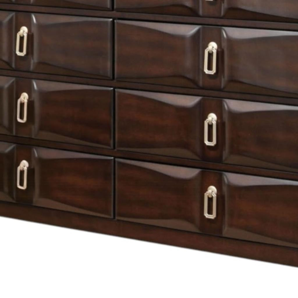 59" Espresso Eight Drawer Double Dresser-2