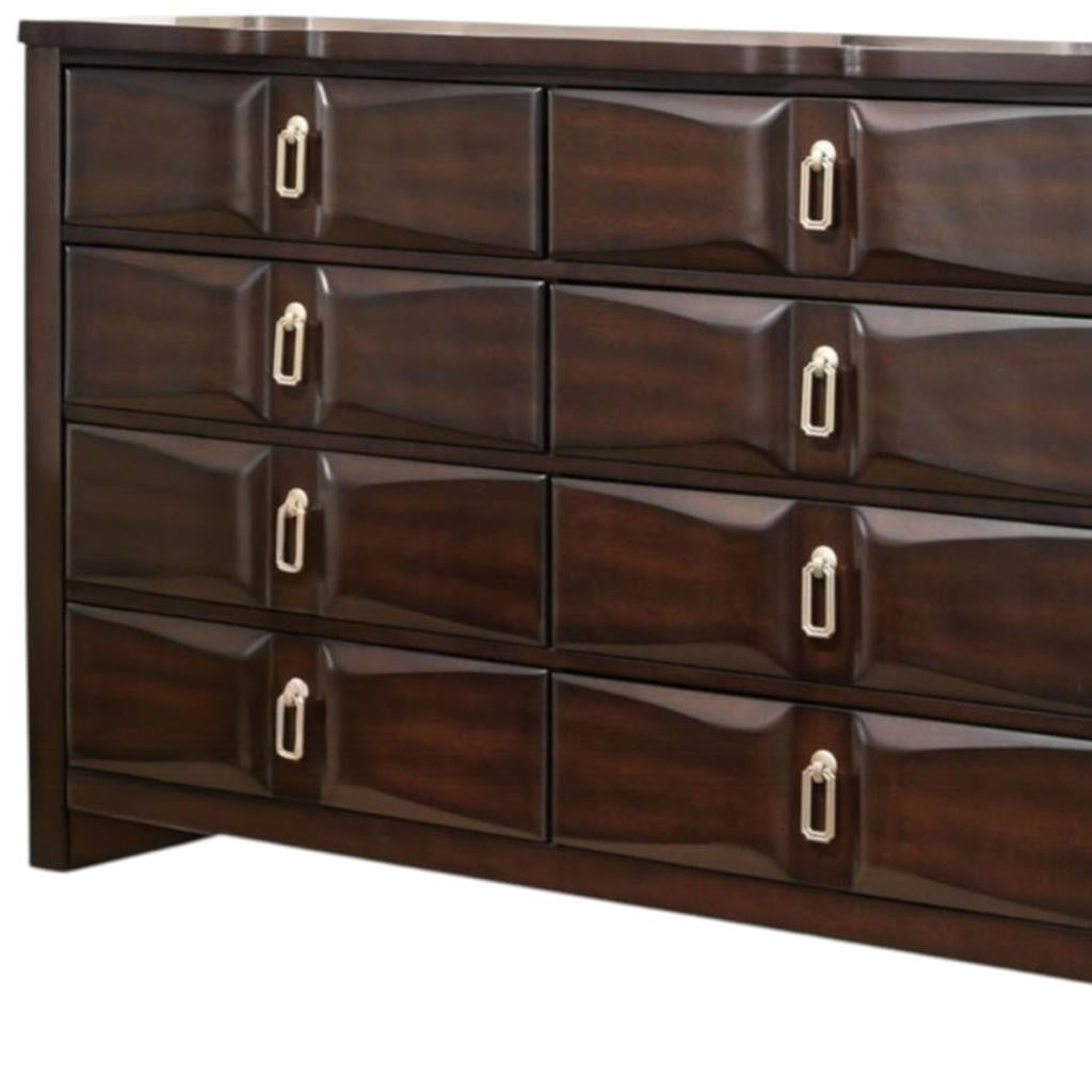 59" Espresso Eight Drawer Double Dresser-3