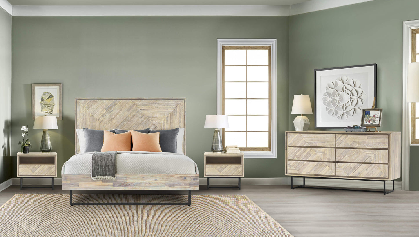 61" Natural Solid Wood Six Drawer Double Dresser-8