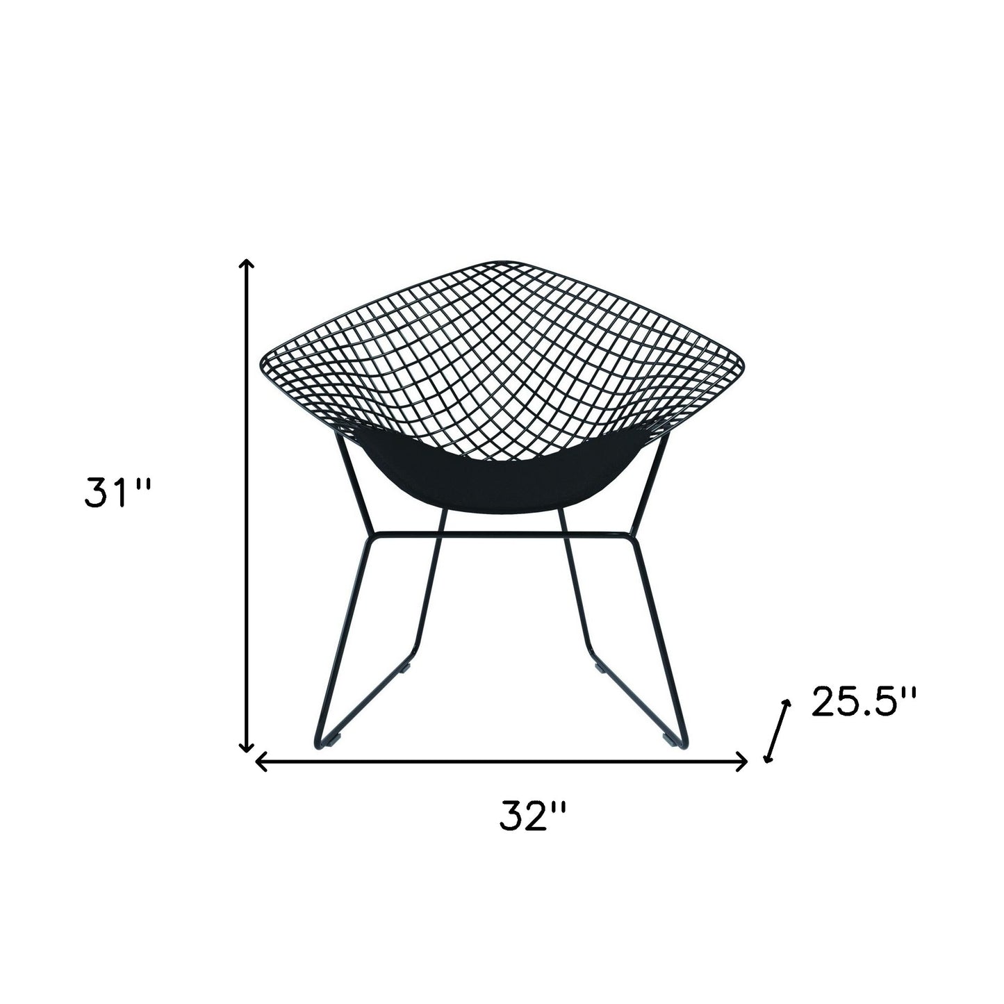 32" Black Lounge Chair-5