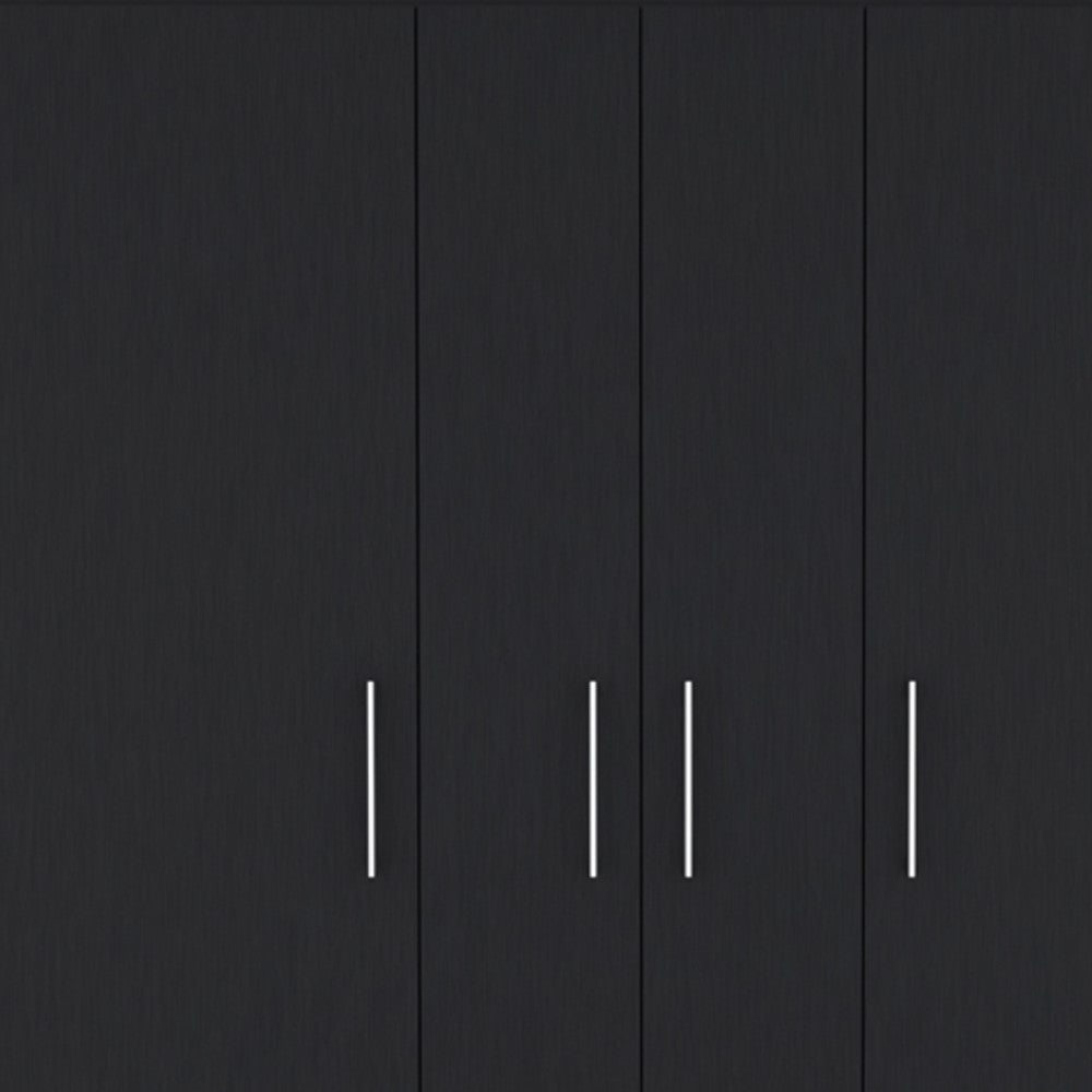 59" Black Two Drawer Combo Dresser-3