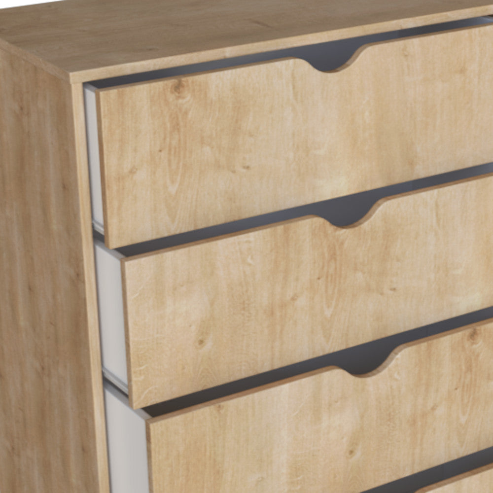 30" Natural Wood Four Drawer Dresser-5