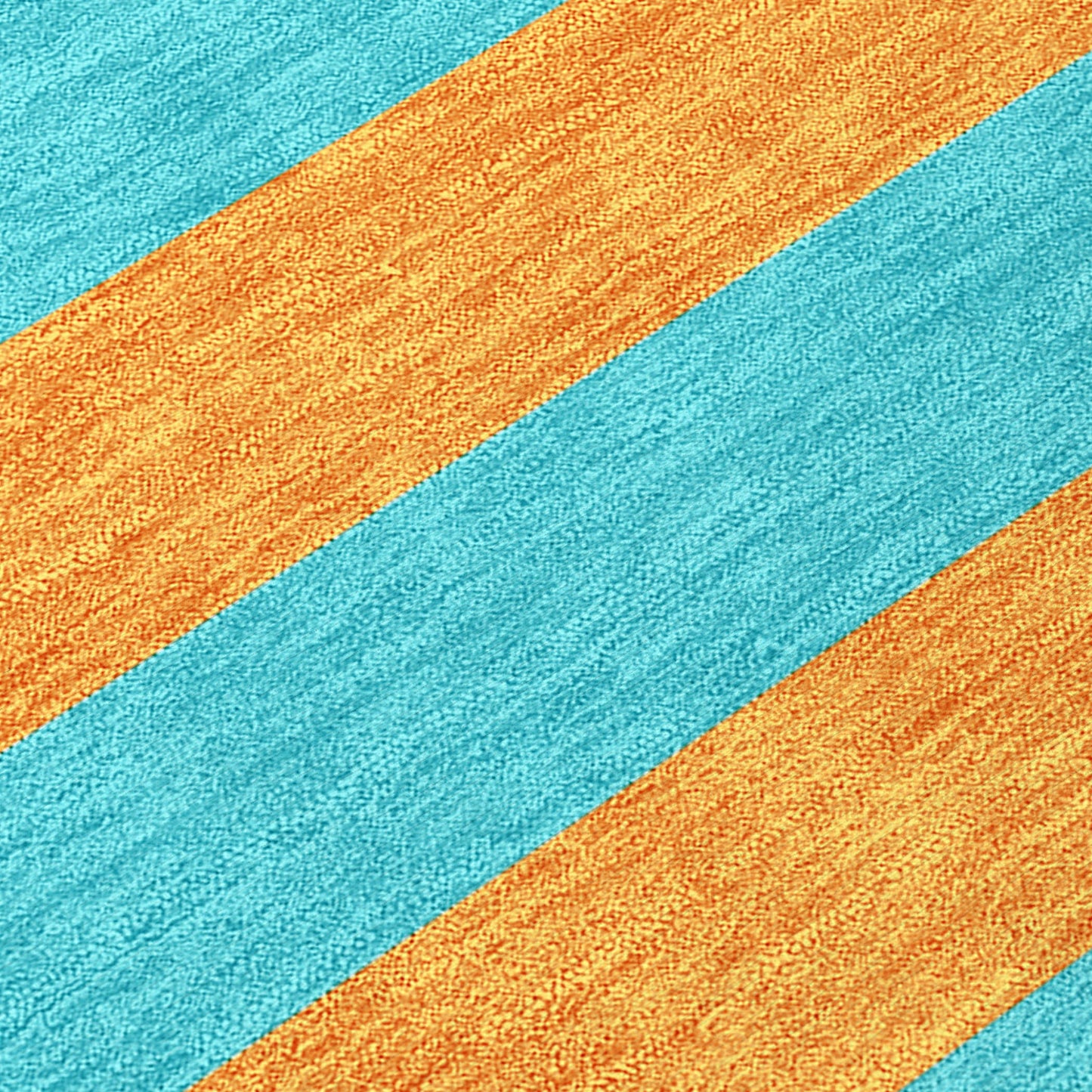 2' X 3' Aqua Striped Washable Non Skid Indoor Outdoor Area Rug-4
