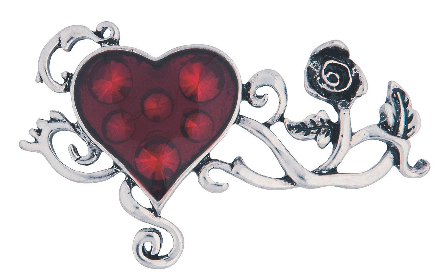 Wicked Gems Bed of Blood Rose Ring Costume Jewelry Accessory