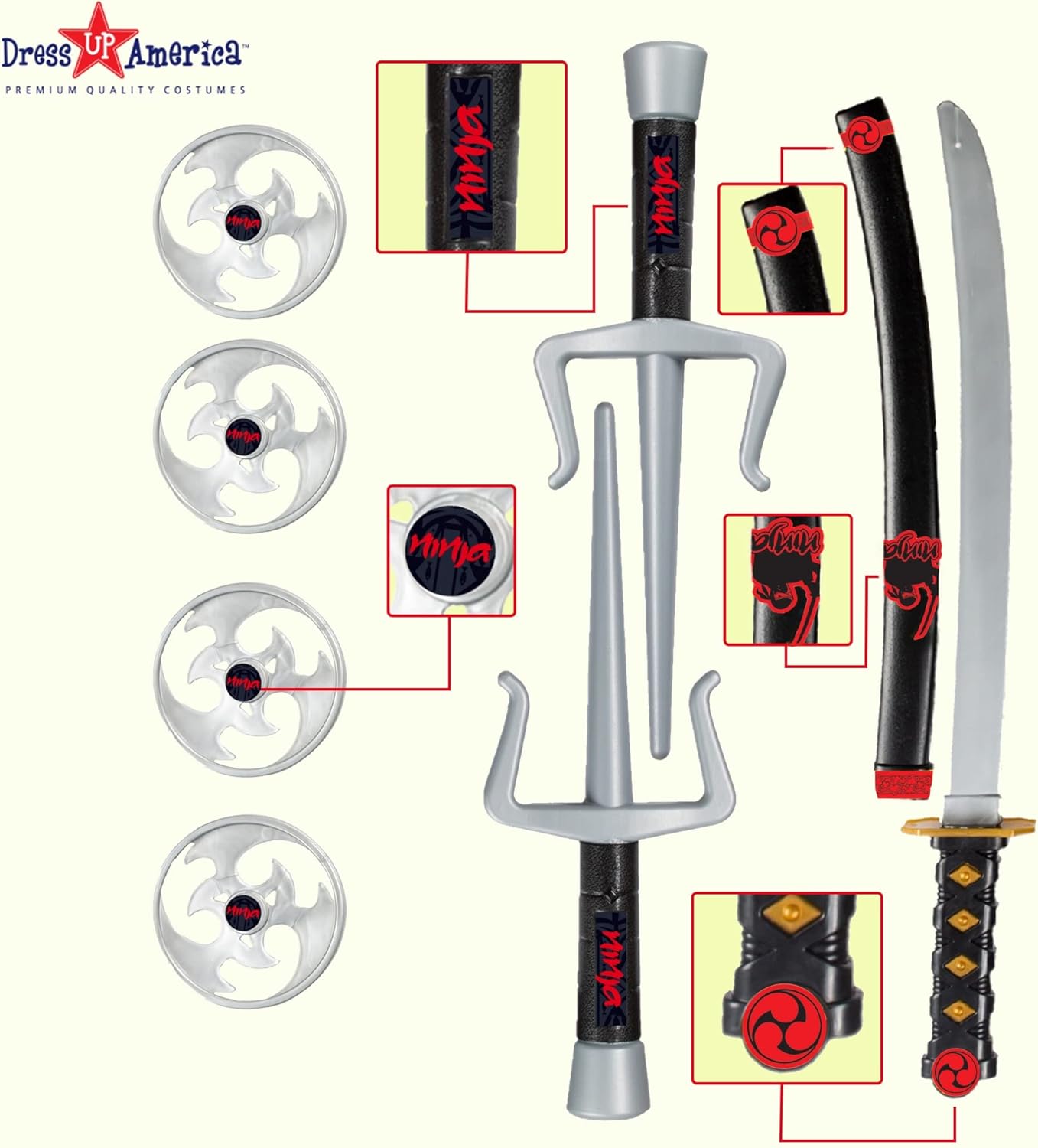 Kids Ninja Weapon Accessory Set