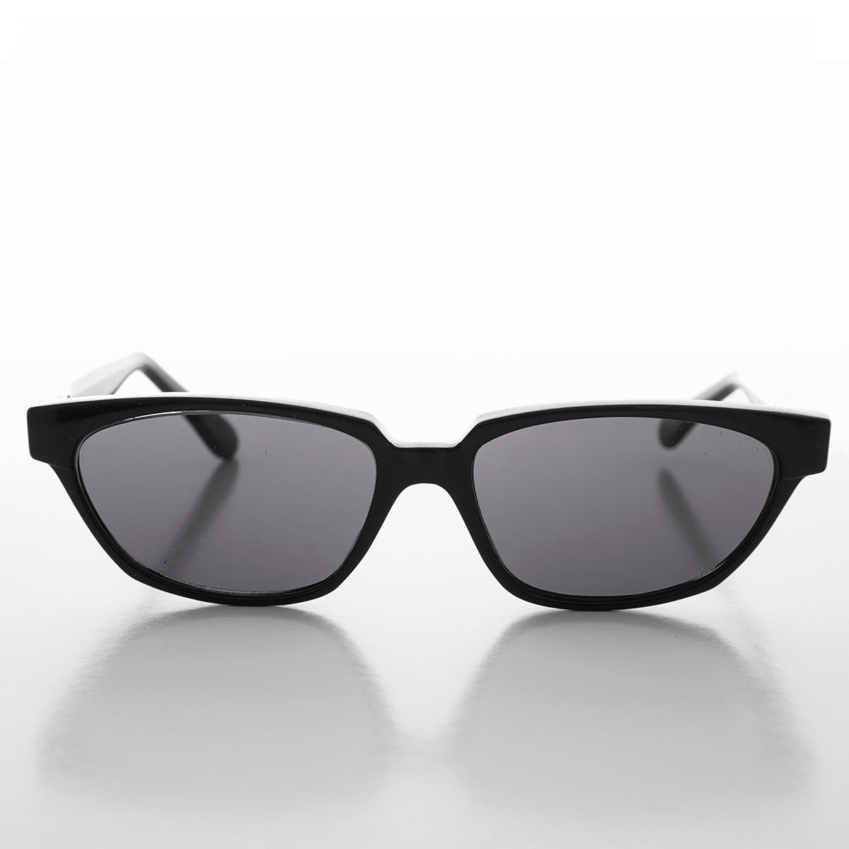 Rectangular Horn Rim Unisex Vintage Sunglass - Abbot