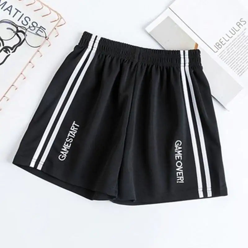 All Sizes - Retro Style High Waist Casual Wide Leg Shorts