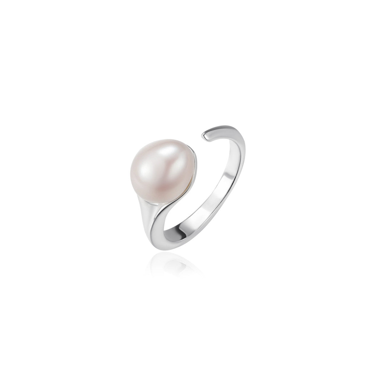 Sleek Debut Silver Ring-0