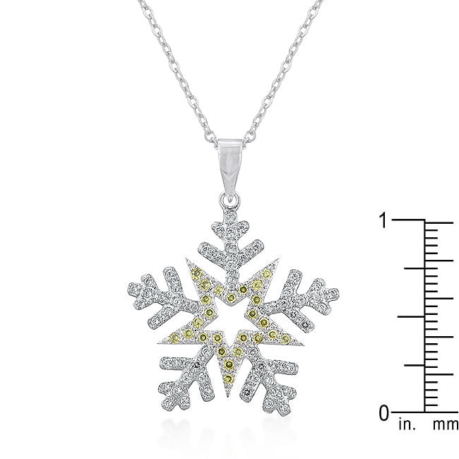 Pave Snowflake Pendant-0