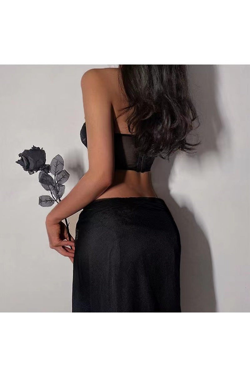 Ladies Lace Sexy Lace Strapless Corset