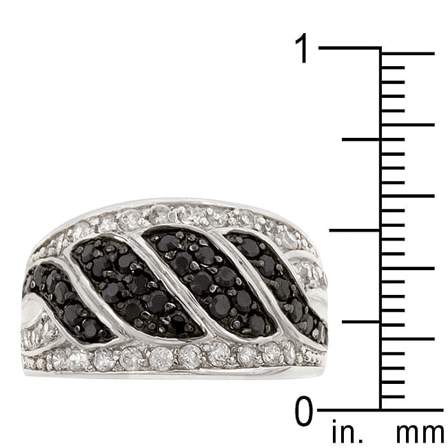 Black & White Swirl Ring-2