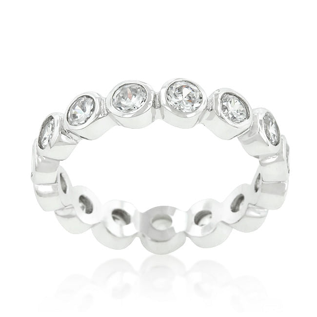 Linked Bezel Eternity Band-1