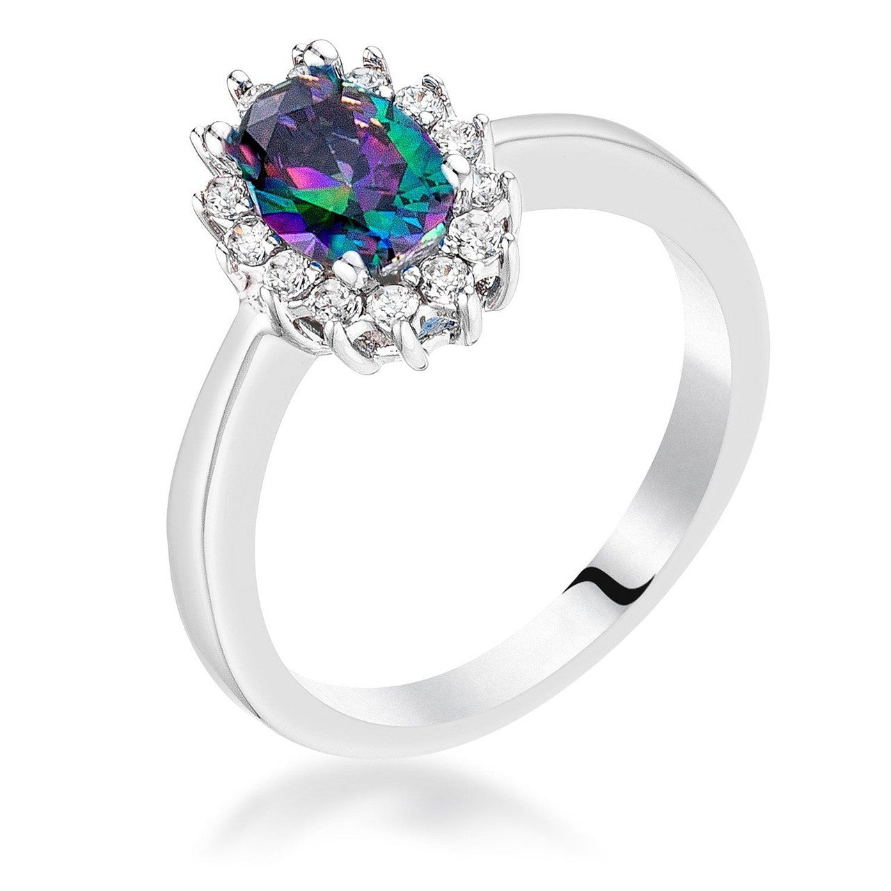 Mystic CZ Petite Oval Ring-1