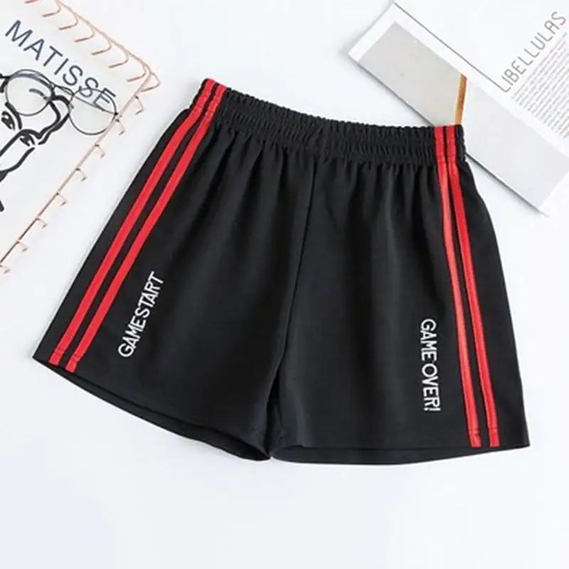 All Sizes - Retro Style High Waist Casual Wide Leg Shorts