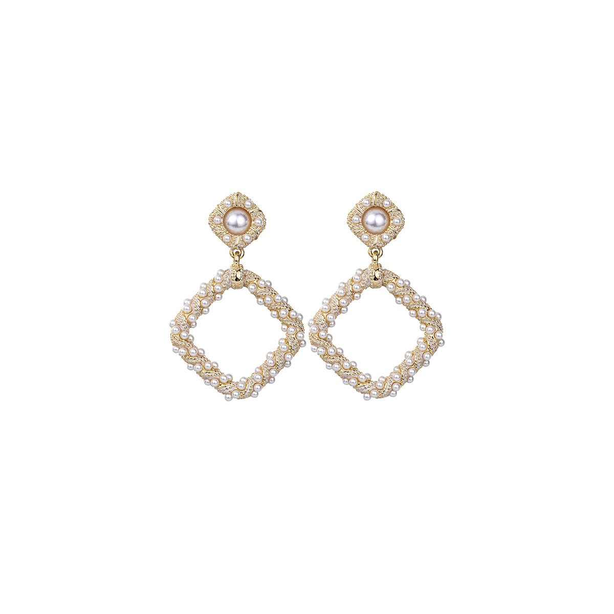 Baroque Glow Gold Earrings-0