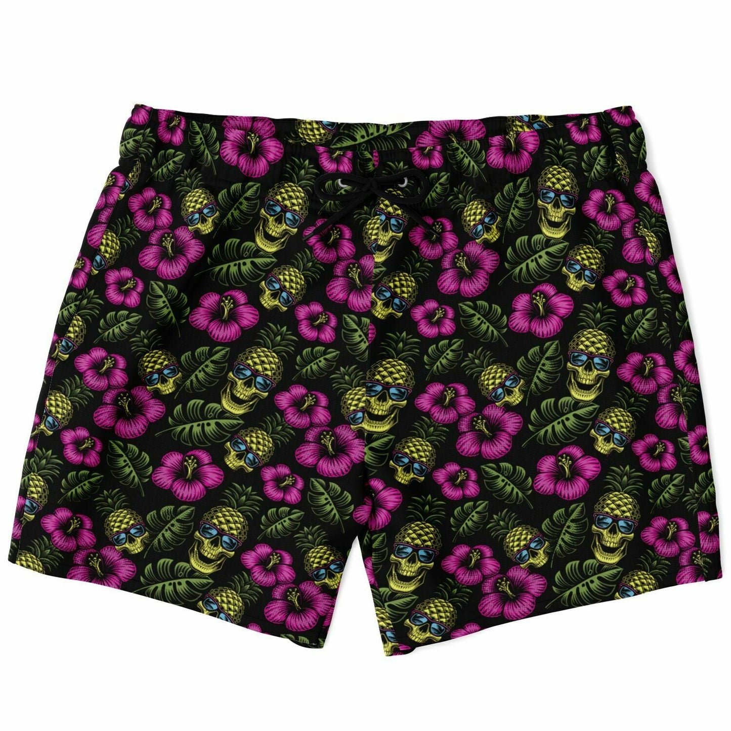 Rad Palm Pineapple Head Men's Swim Trunks