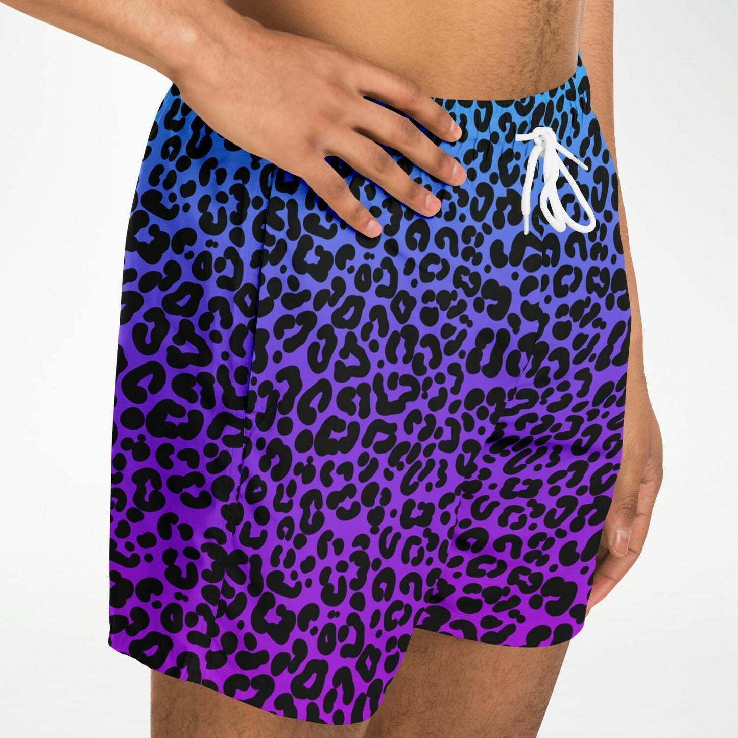 Rad Palm Men's Ombre Leopard Swim Trunks