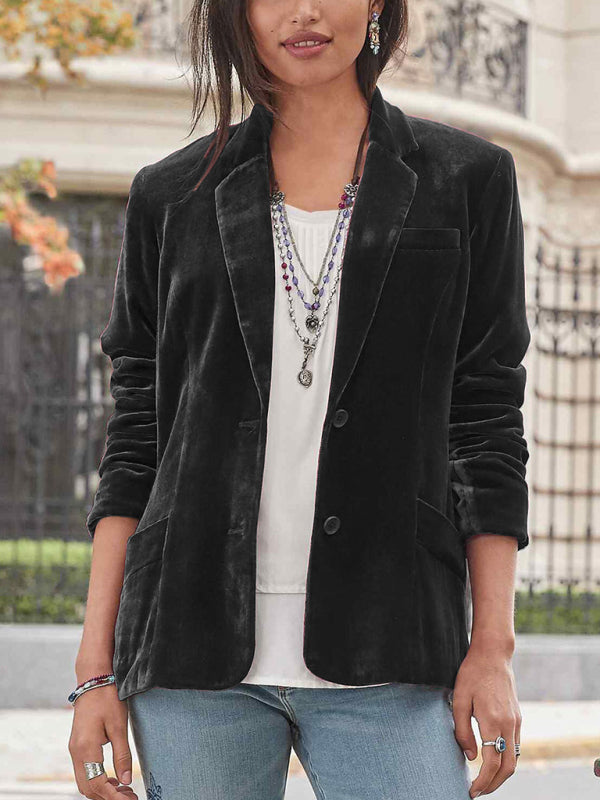 Women's Vintage Glam Velvet Blazer