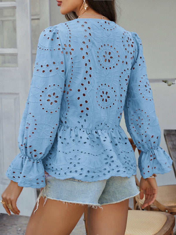 Vintage Boho Style Lace-Up Cardigan
