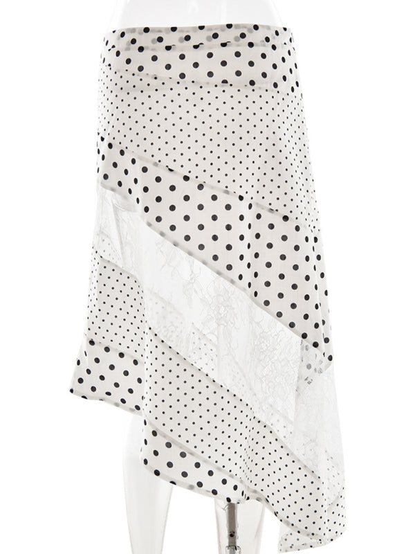 Polka Dot Lace Sexy Summer Boho Style Skirt - Stylish & Elegant