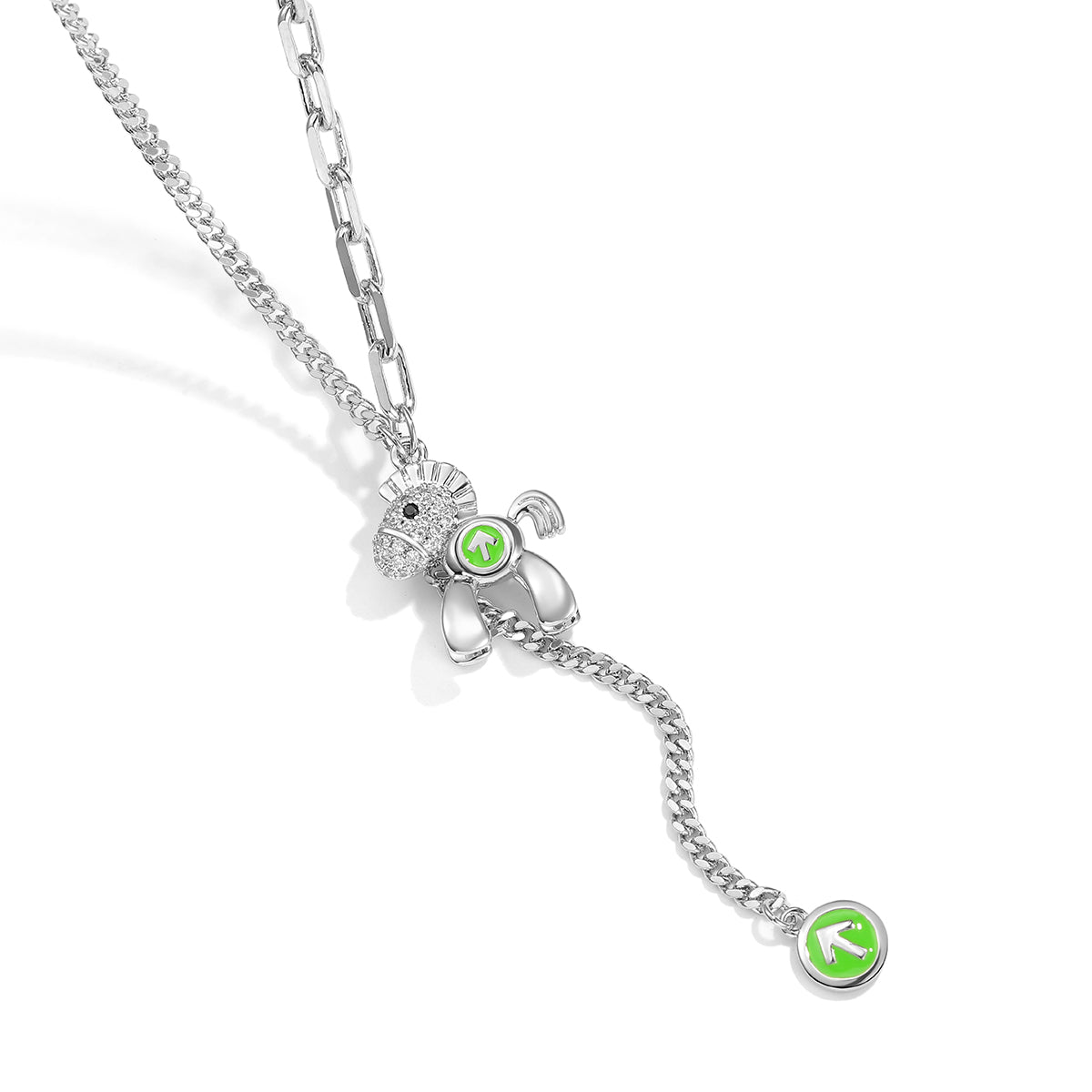 Tiny Pony Silver Necklace-2