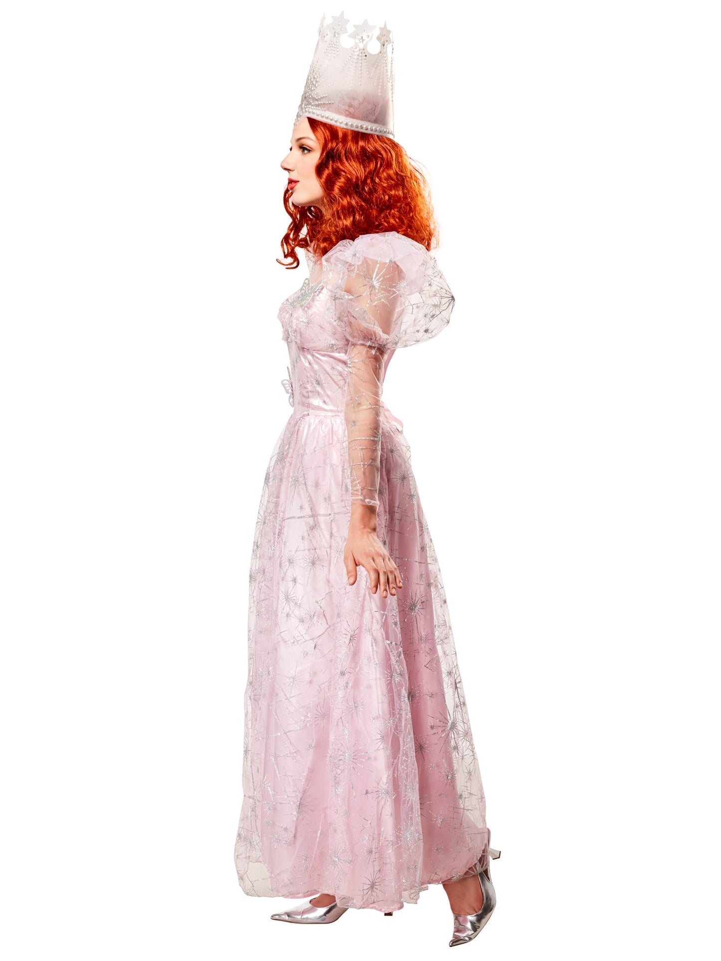 Womens Wizard of Oz Glinda the Good Witch Dress and Tiara Costume