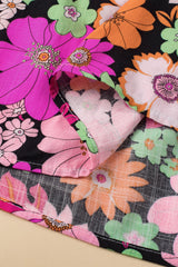 Kayla Floral Mixed Print Blouse