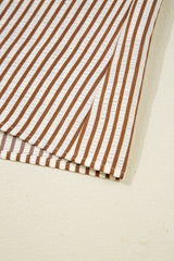 Blair Tied Cuffs Seersucker Blouse
