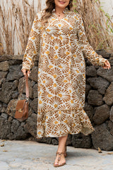Lorelai Print Loose Long PLUS Dress