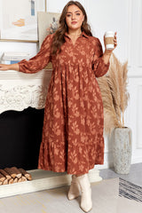 Mallory 4 Sleeve Long PLUS Dress