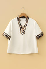 Lakelyn Trim Short Sleeve Blouse