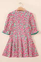Annika Bubble Sleeve Mini Dress