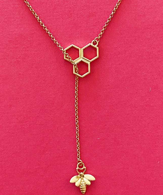 Bee With Me Necklace, Gold