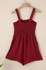 Marlowe Casual Smocked Sleeveless Romper