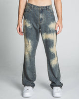 AJ01L-3 VINTAGE THREAD LINE LOOSE JEANS