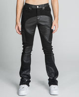 AJ40SK COLOR BLOCK STACKED JEANS