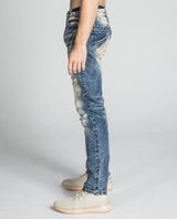 AJ722SL-1 RIPPED VINTAGE SLIM JEANS