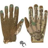 Men's Non-slip and Breathable Full Finger Touch Screen Tactical Gloves